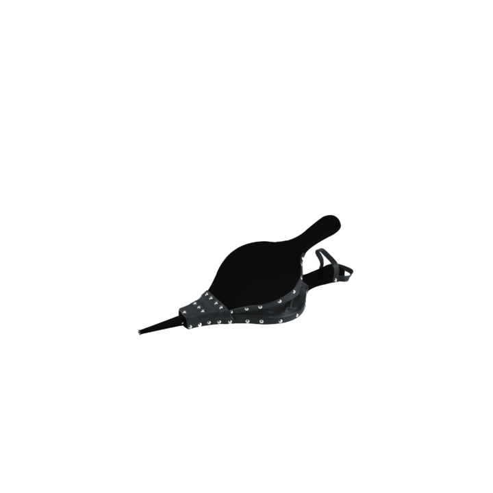 Soufflet Color- Uni Noir Cuir Noir