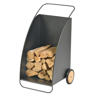 Chariot A Bois Briska Noir Givre