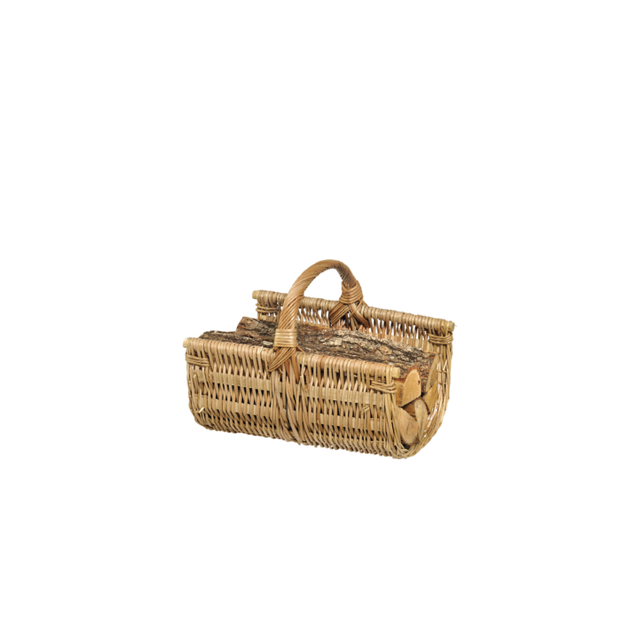 Panier A Bois Alpa Osier Buff