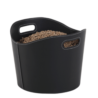 Gamma Black Pellet Storage for Fireplaces and Wood Stoves - Capska