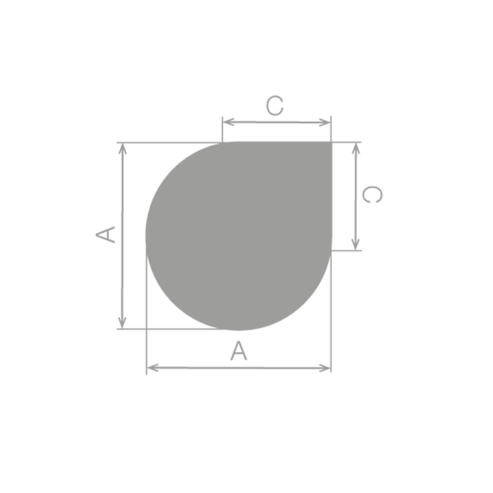 Capska Steel Water Drop Floor Plate for Fireplaces and Wood Stoves
