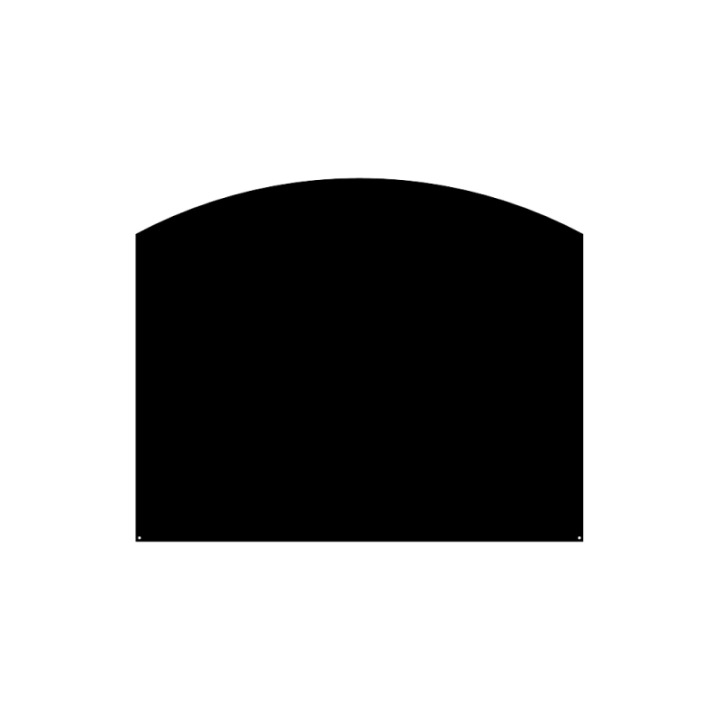 Piastra per Pavimento Arrotondata 80x50cm Dixneuf | Protezione Stufa a Legna