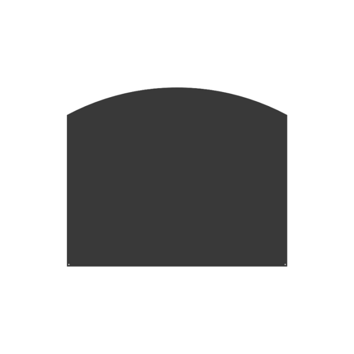 Rounded Floor Plate 80x50cm Dixneuf | Wood Stove Protection