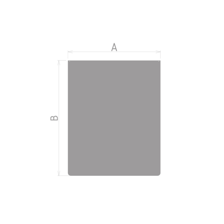 Stahlbodenplatte Spezieller Wandschutz Schwarz oder Grau - Capska