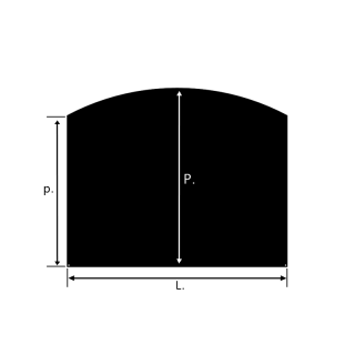 Abgerundete Bodenplatte für Kamine und Holzöfen - Capska