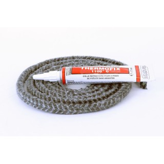 Guarnizione porta SUPRA 9 x 5 mm x 1 metro (rif 06546) + colla - Capska