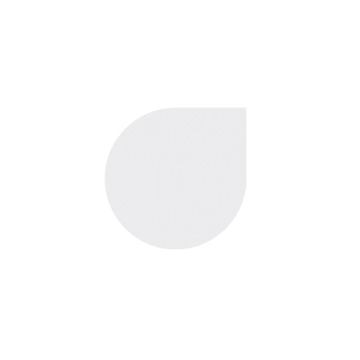 Water Drop Bodenplatte Ø110 L55Xp133Cm Glasbodenplatte - Capska