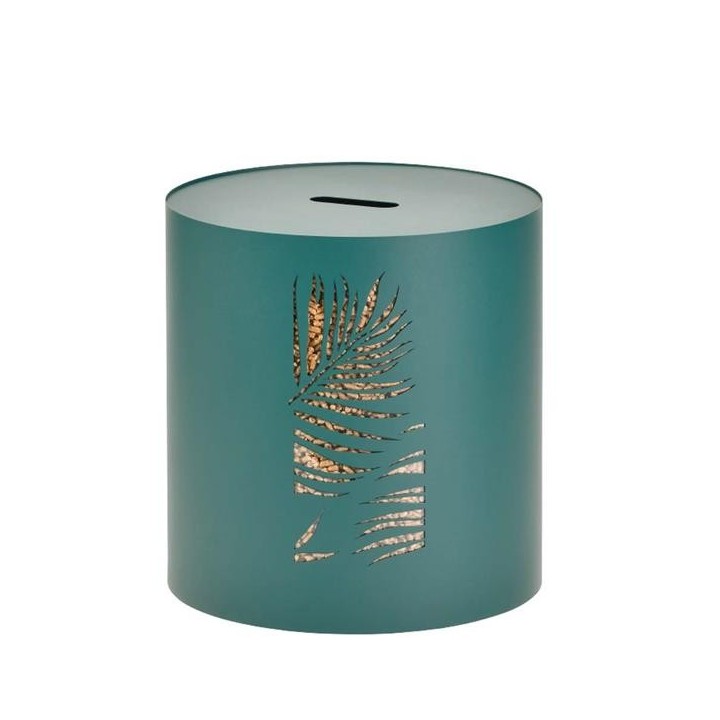 Reserve A Granules Flores Vert Rangement à bois - Capska