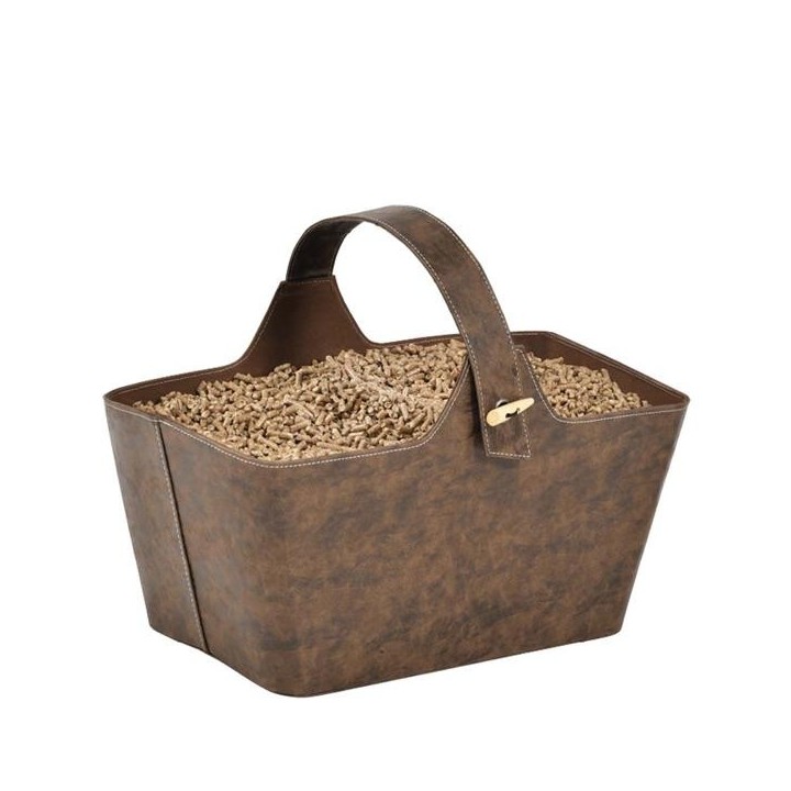 Yotta Brown Wood Storage Bin - Capska