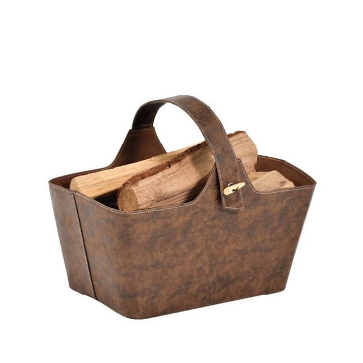 Yotta Brown Wood Storage Bin - Capska