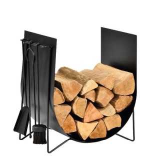 Duo Range Buches & Serviteur Edonis Rangement à bois - Capska