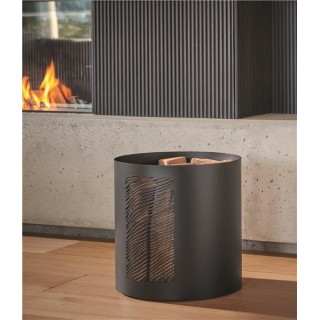 Portalegna in acciaio nero - Capska