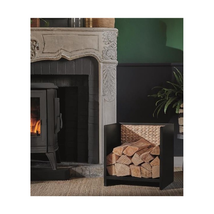 HANOI Holzregal aus Stahl und Wasserhyazinthe - Capska