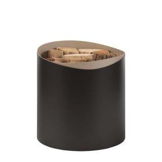 Range-bûches en Acier Sahara : Élégance et Praticité pour Votre Bois de Chauffage - Capska