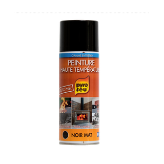 Peinture haute température aérosol couleur noir - 400ml