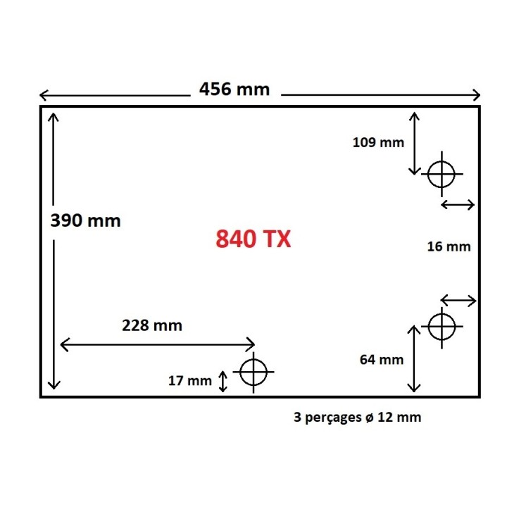 Cristall Godin PANORAMIQUE 840 TX - Vidre Rectangle Perforat