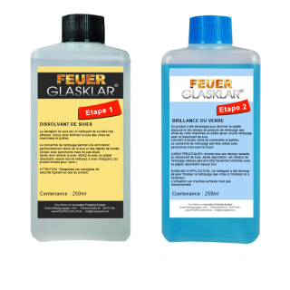 Set di prodotti detergenti per vetri di inserti, stufe, caminetti - Capska