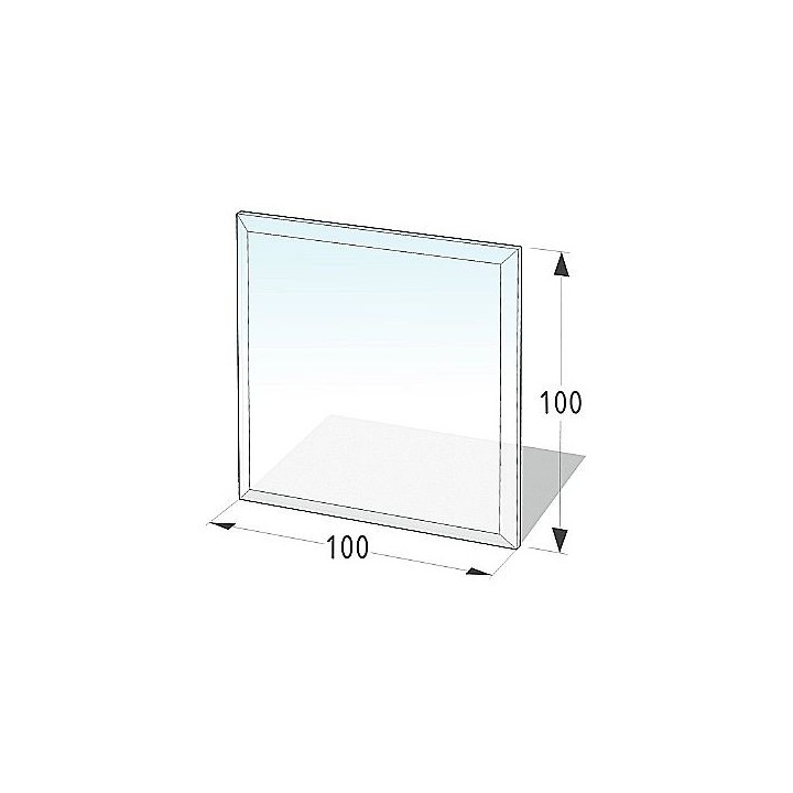 Hochwertige Glasbodenplatte 100x100 cm - 8 mm dick