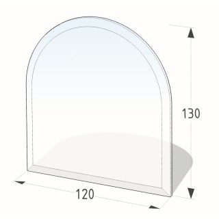 Hochwertige Glasbodenplatte 120X130 cm - 8 mm dick