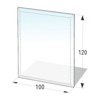 High-Quality Glass Floor Plaque - 100X120 cm - 8 mm Thickness