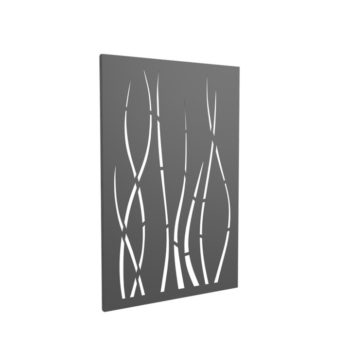 Placa Ondulis Gris - Alçada 120cm per a la protecció de paret d'estufa de llenya o pellets - Capska