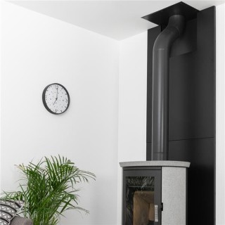 Parement Thermique Noir Givré pour Niches Métalliques - L.500 mm- Dix Neuf