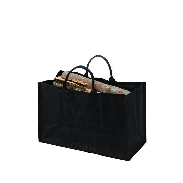 Range-bûches Naturéo Noir pour cheminée et poeles à bois - Capska