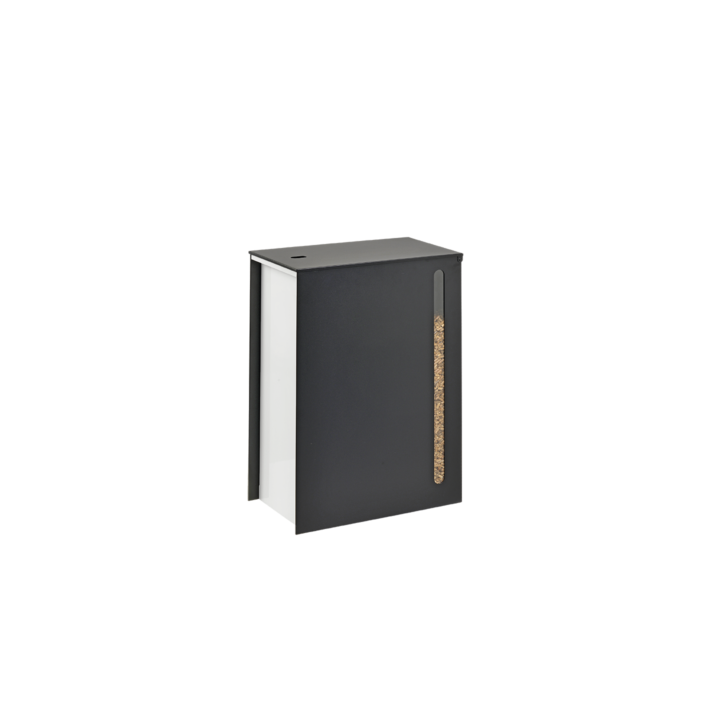 Emmagatzematge de pellets en blanc i negre de càrrega sobre rodes per a estufes de pellets - Capska