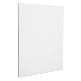 Plain vertical protective plate, white colour - height 100cm for stove - Capska