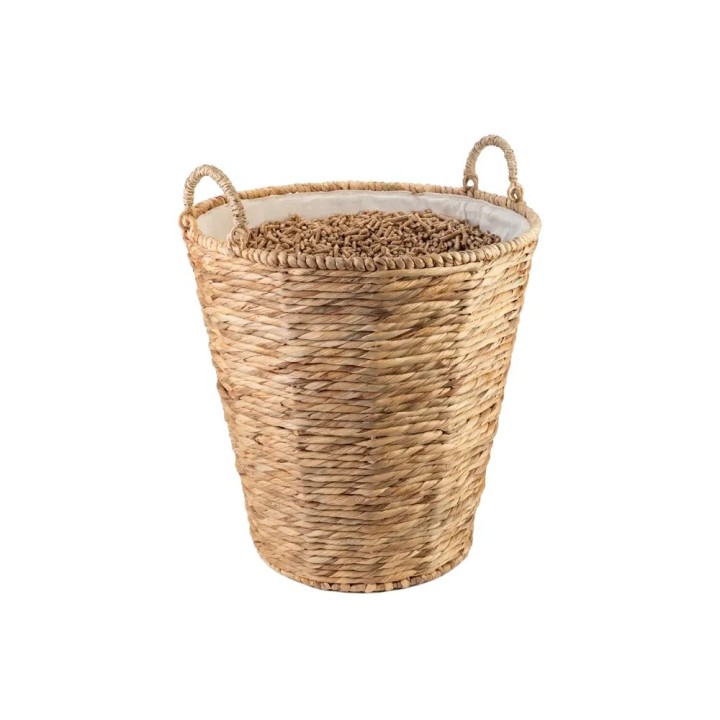 Mekong Dixneuf Water Hyacinth Basket with Bag - Natural