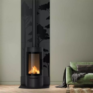 Protezione murale Canopy alto Dixneuf 81x120 cm nero satinato N3