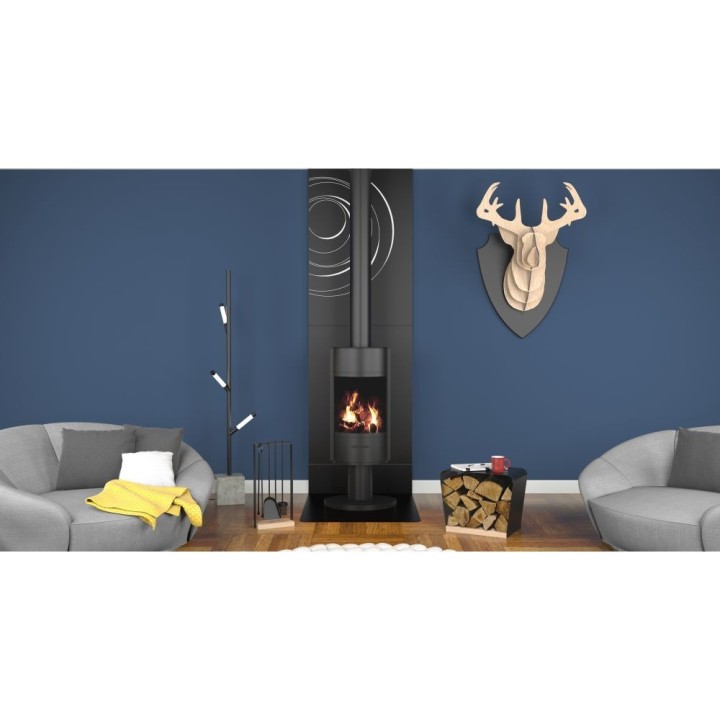 Protección Mural Vortex Dixneuf 81x100 cm Negro Esmerilado N3