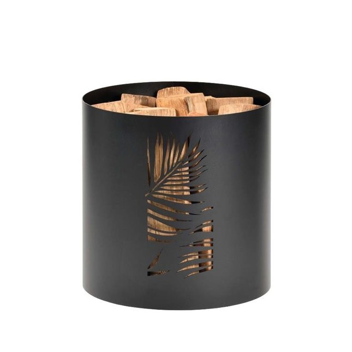 Range Bûches Borneo Noir Givré Dixneuf (N3) - Diamètre 40 cm