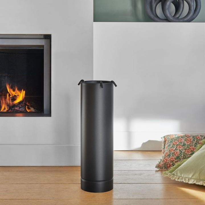 Fireplace tool set Dixneuf SLEND Ø16 - 3 accessories frosted black