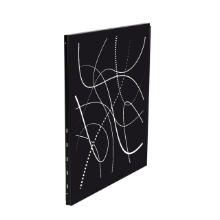 plaque de protection murale motif flame pour poele granules pellets bois