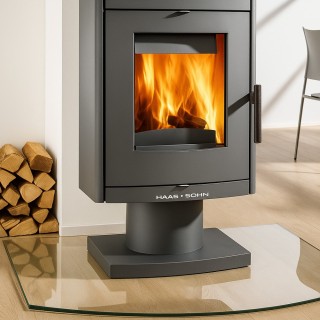 Curved Rectangular Glass Floor Plate 100x100cm - Capska