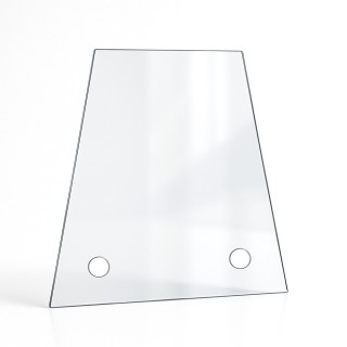 Vidrio plano trapecio rectángulo en vidrio vitrocerámico para insert o estufa de leña - Capska