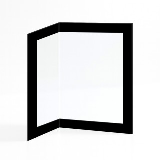 Vitre Spartherm 2L-55H - Verre Pliée Sérigraphié pour poêle à bois