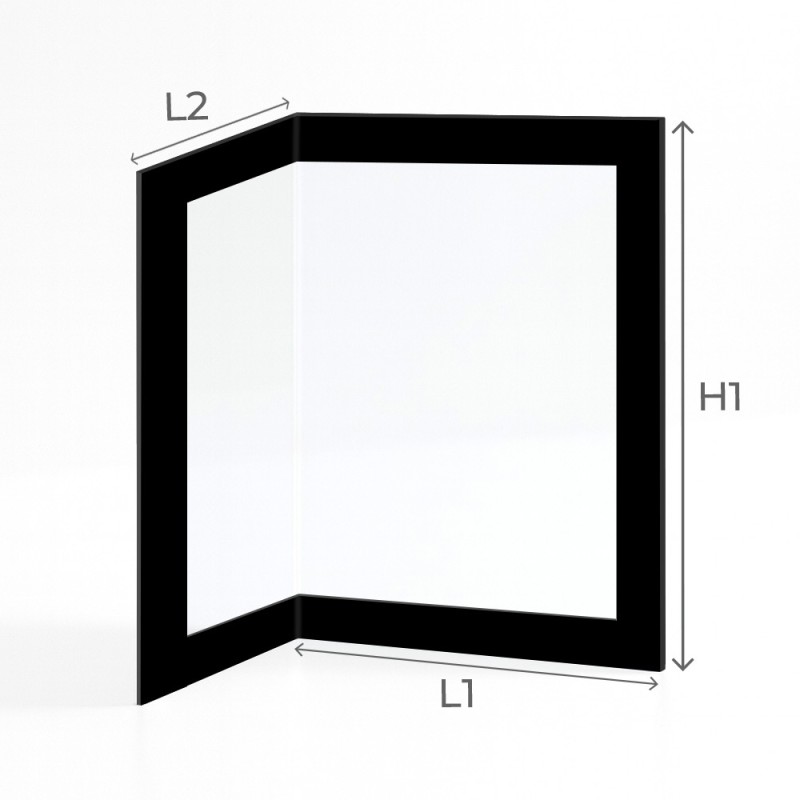 Spartherm VARIA 2L-5745 Glass - Prismatic Screen-printed glass panel for wood burning stove