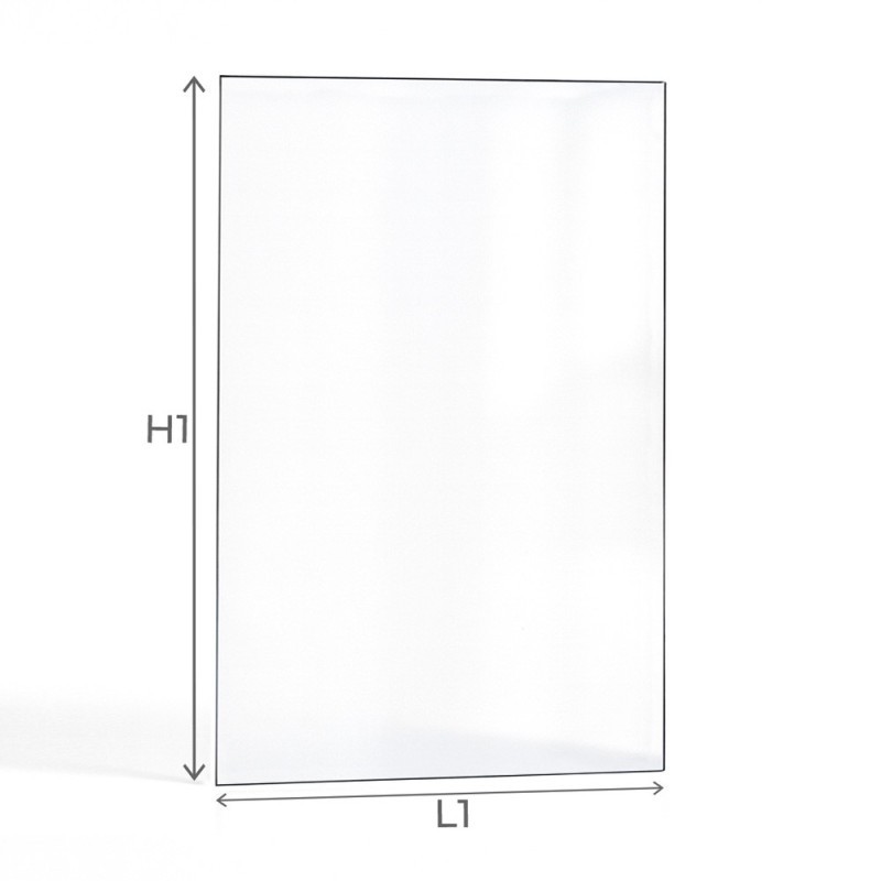 Vitre Horse FLAME HF917-D HISPANO - Verre Rectangle pour poêle à bois
