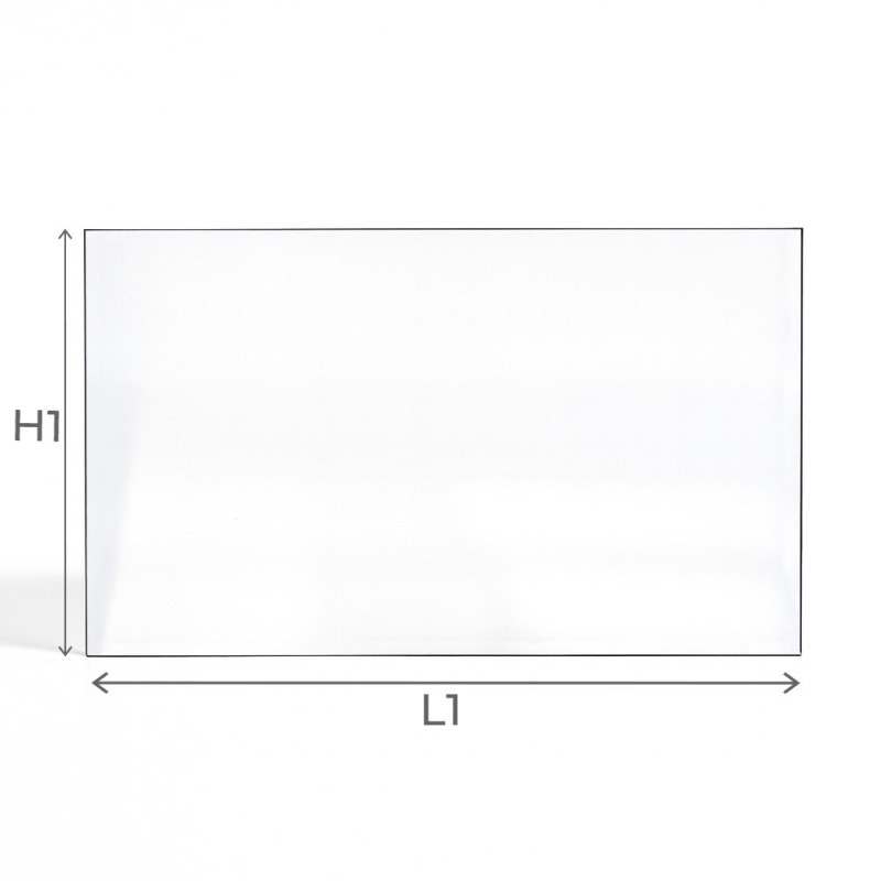 Aarrow TFTI 70B Glass - Rectangular glass panel for wood burning stove