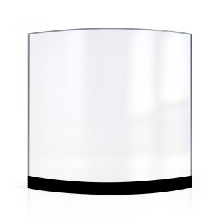 Techfire BELLA 1 Glas - in sich gebogenes Siebdruck Kaminglas für Kaminofen