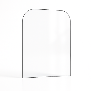 Invicta BRADFORD Glass - 2 rounded corners glass panel for wood burning stove