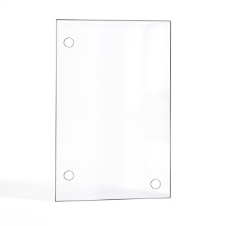 Philippe FOYER 850 Glass - Rectangular Pierced Panel for Fireplace Insert