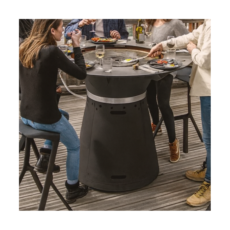 Plancha Braciere a Gas 130 cm - 1 altezza 80 cm - Capska